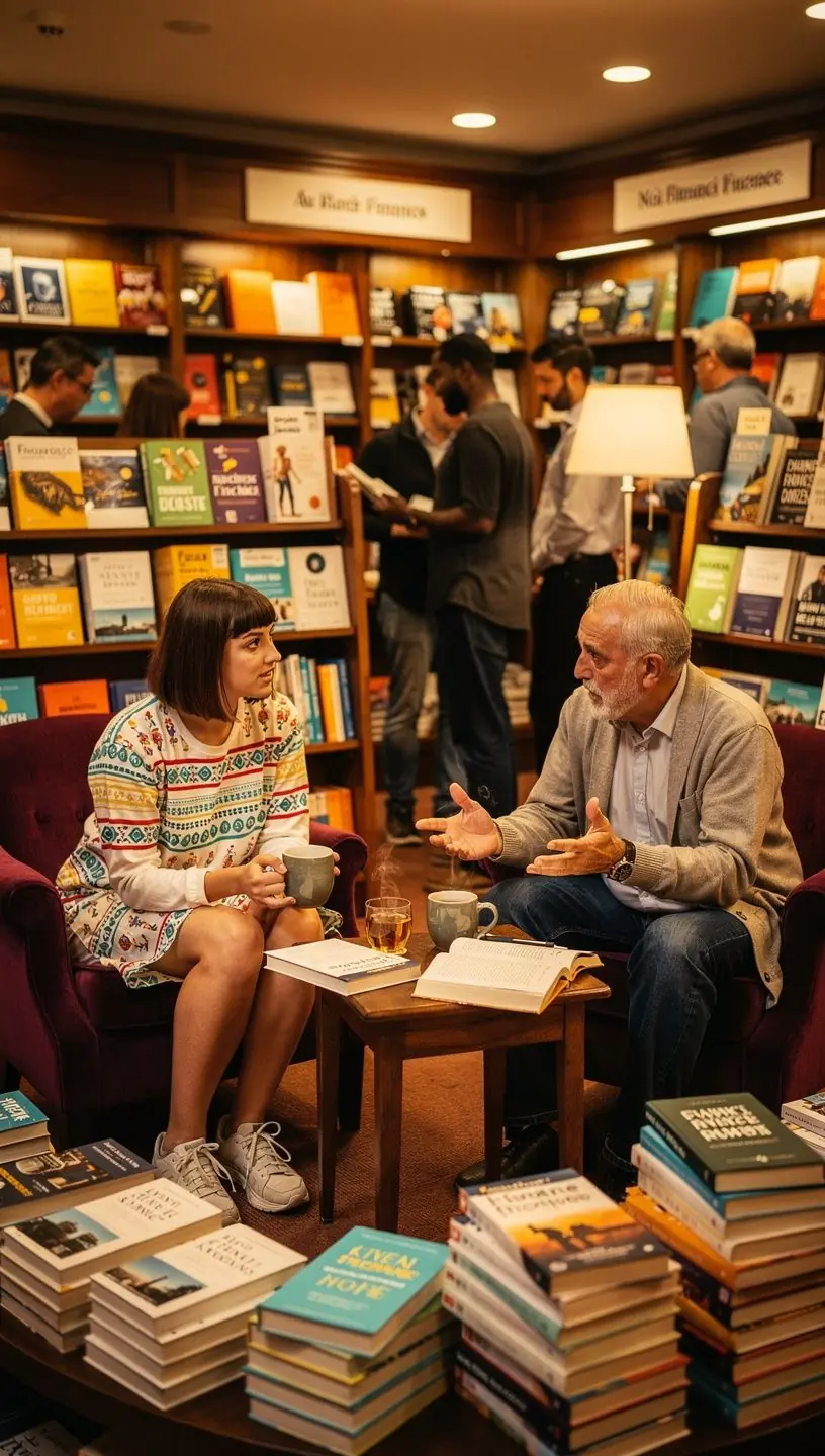 Warsztat finansowy z uczestnikami siedzącymi przy stole, prowadzący tłumaczy zasady oszczędzania.